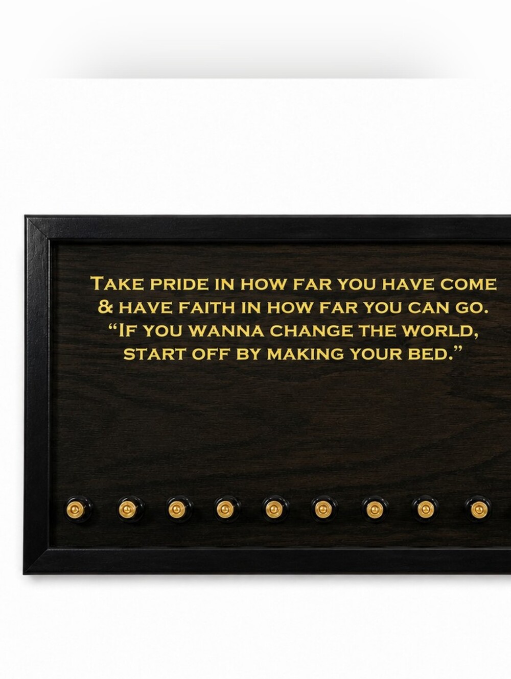 Military Challenge Coin Display Holder Wall Mount Wooden Shadow Box
